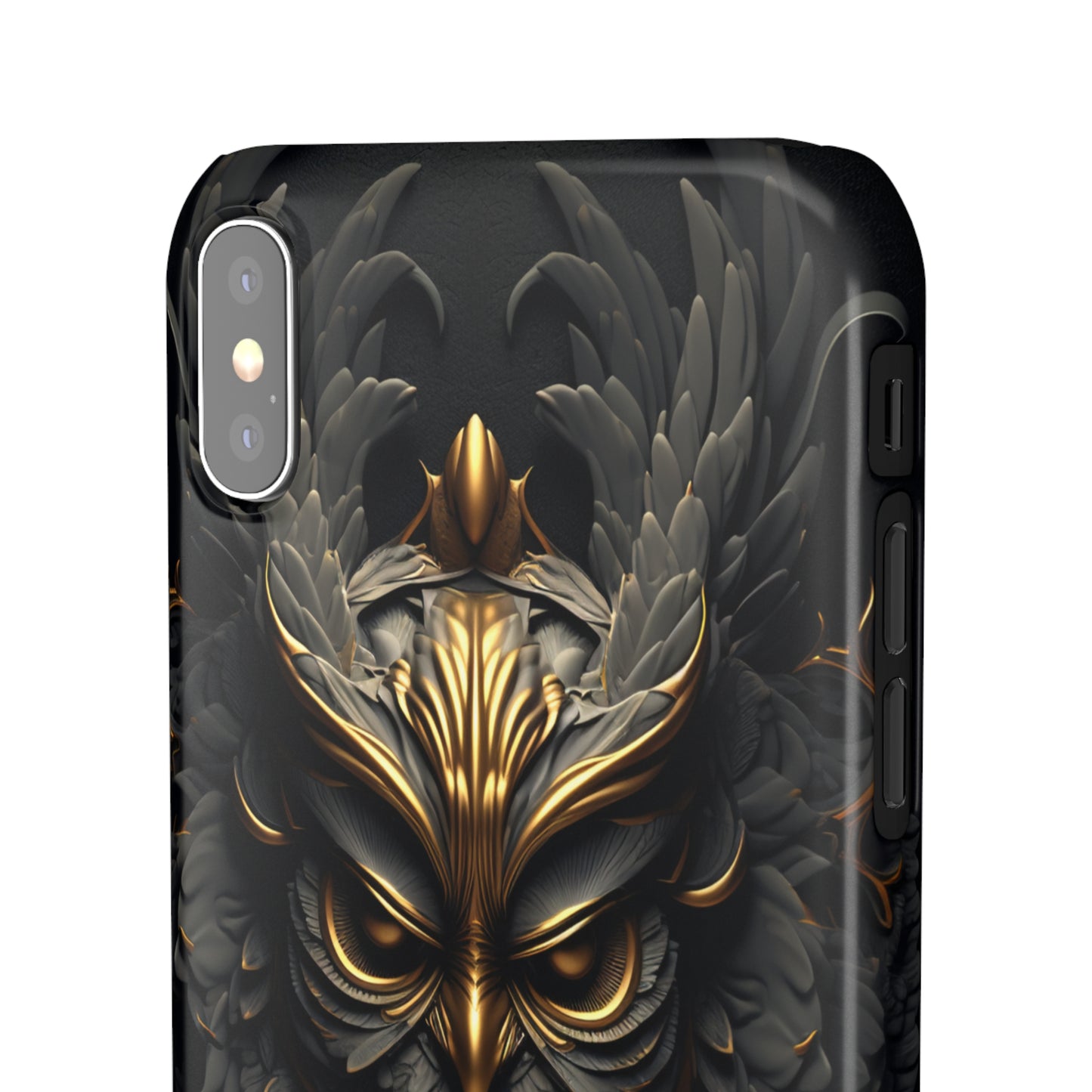 Golden Dark Owl - iPhone Snap Case