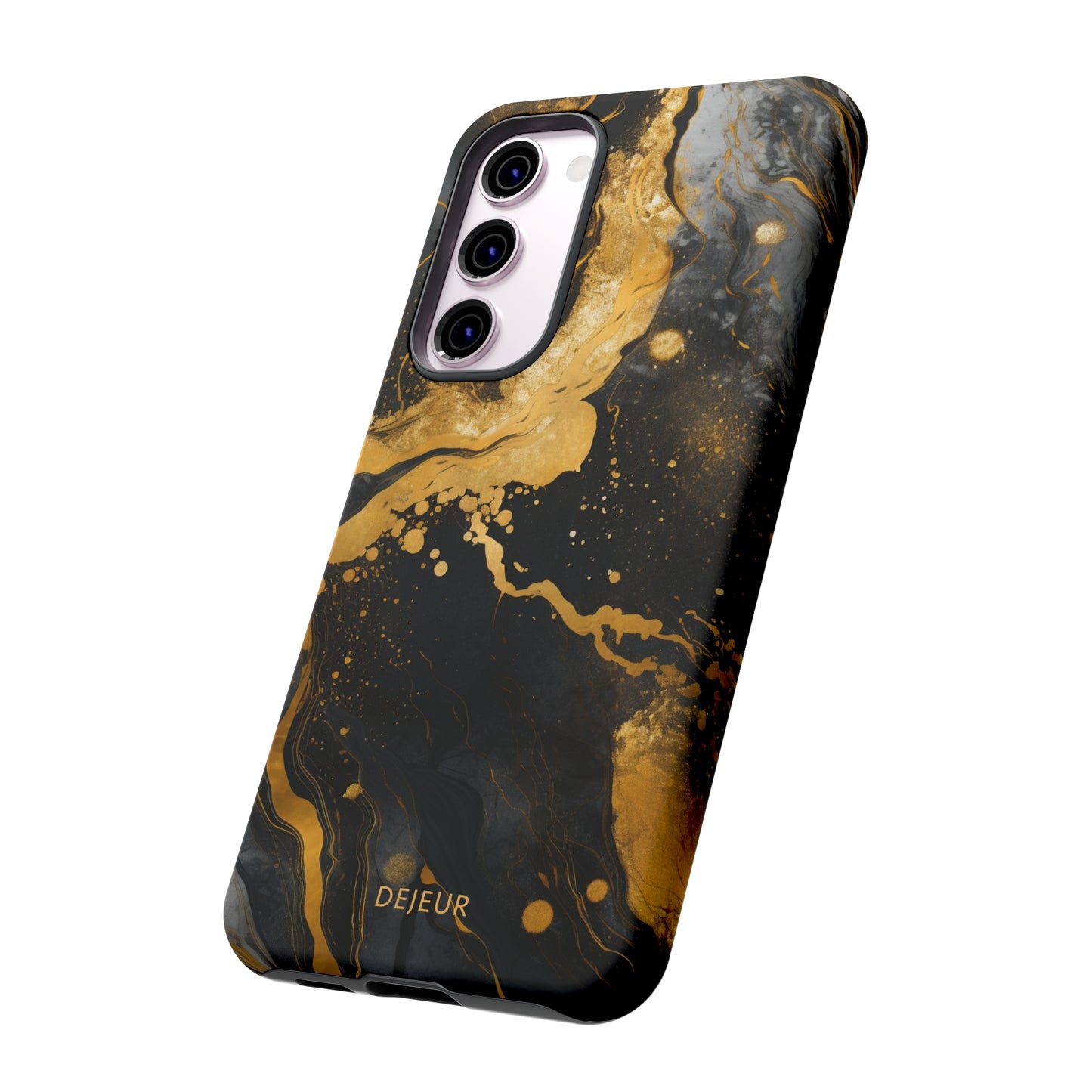 Gold & Black Marble - Samsung Galaxy Tough Case