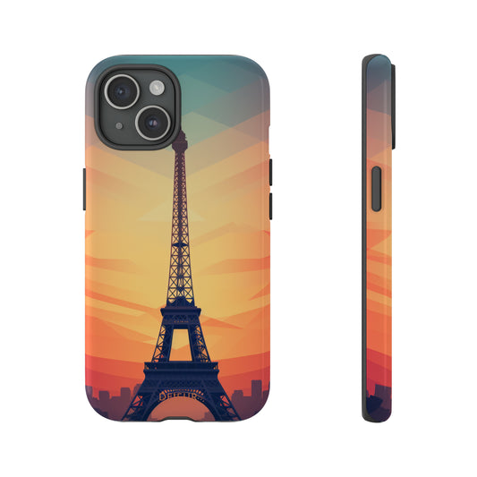 Eiffel Tower Sunset - iPhone Tough Case