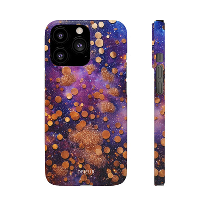 Cosmic Glitter Circles - iPhone Snap Case