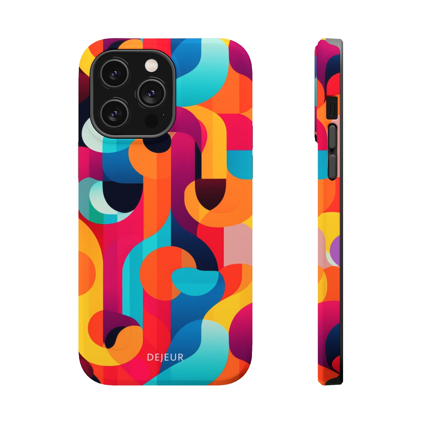 Curved Abstract Shapes - iPhone MagSafe Tough Case