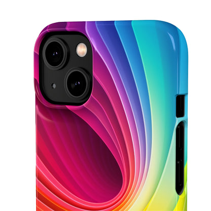 Rainbow Swirl - iPhone Snap Case