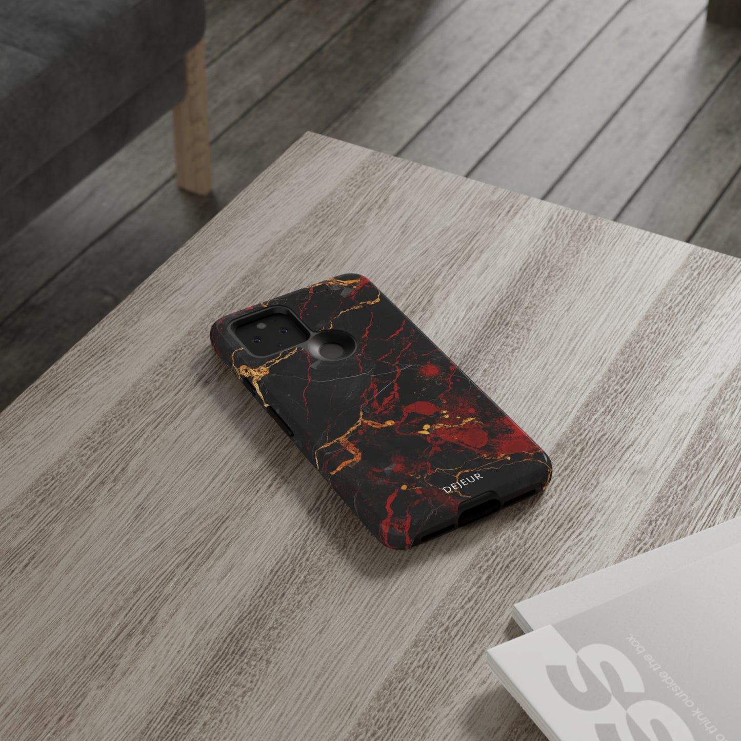 Dark Crimson Marble - Google Pixel Tough Case