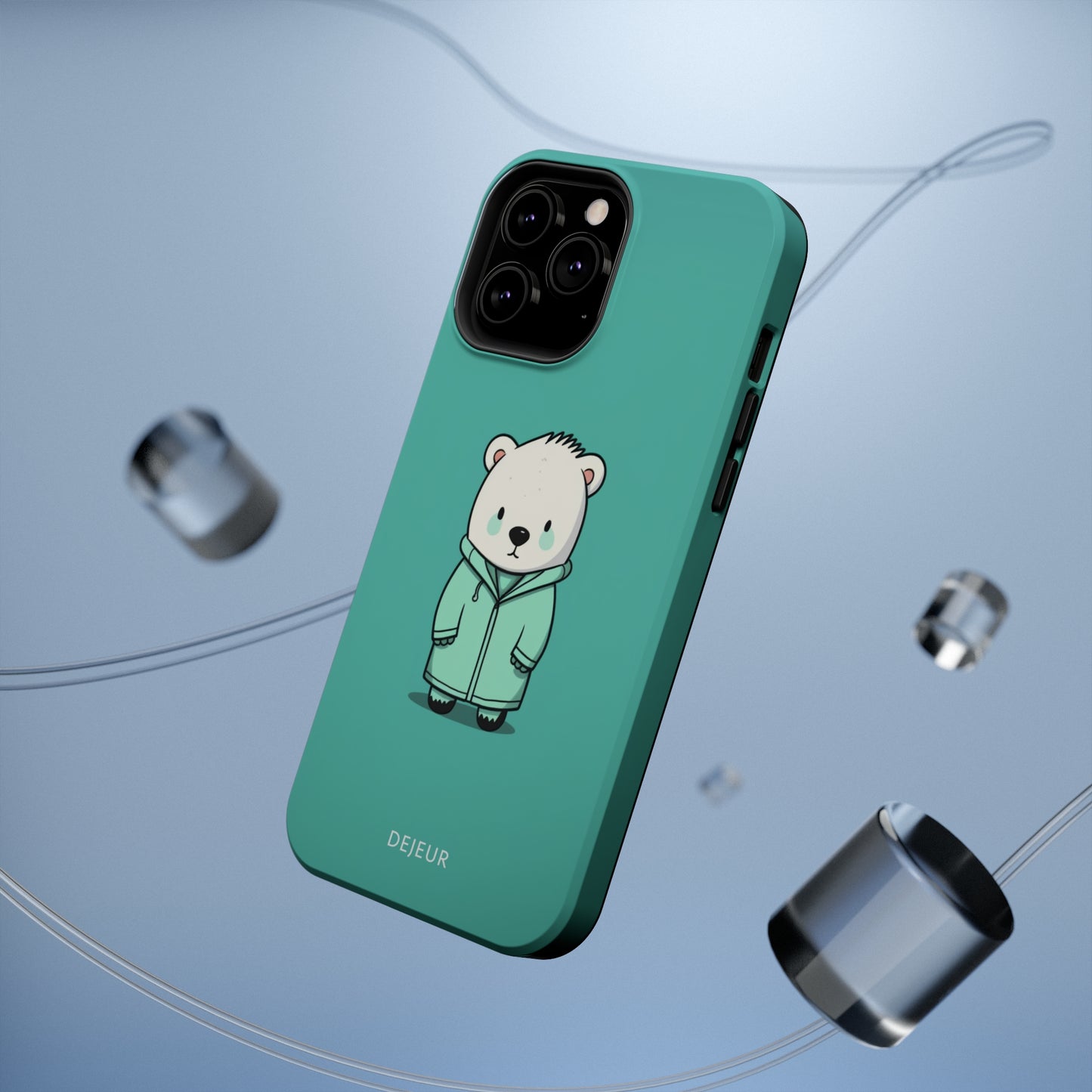 Aqua Coat Bear - iPhone MagSafe Tough Case