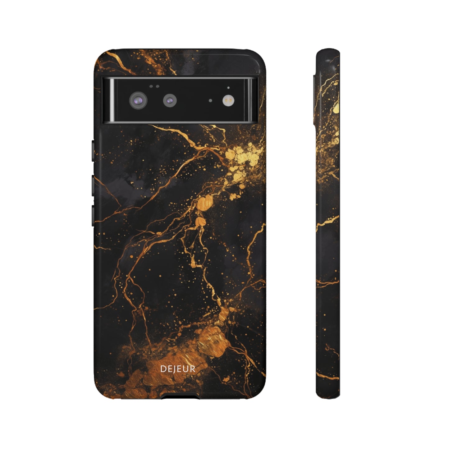 Dark Gold Amber Marble - Google Pixel Tough Case