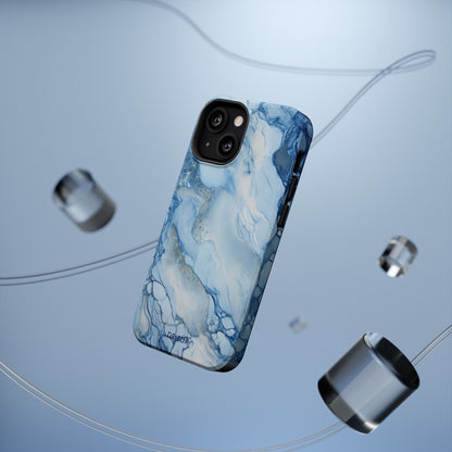 Sky Blue Marble - iPhone MagSafe Tough Case