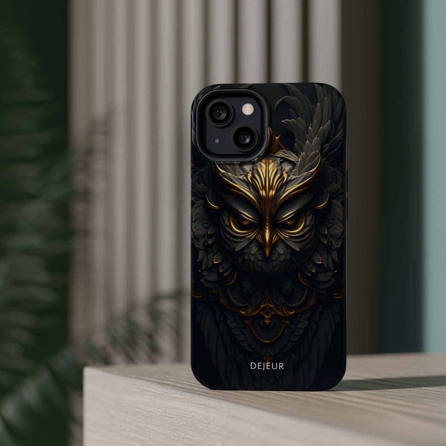 Golden Dark Owl - iPhone MagSafe Tough Case