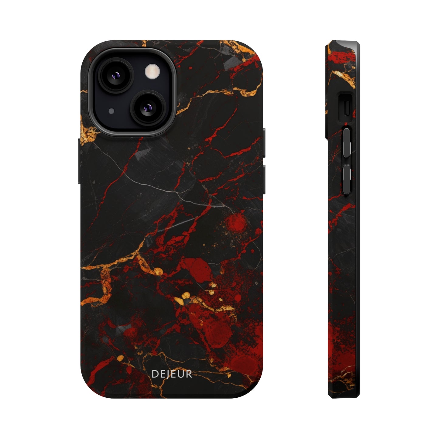 Dark Crimson Marble - iPhone MagSafe Tough Case