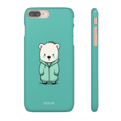 Aqua Coat Bear - iPhone Snap Case