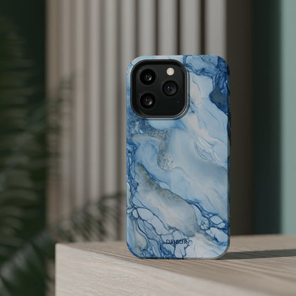 Sky Blue Marble - iPhone MagSafe Tough Case