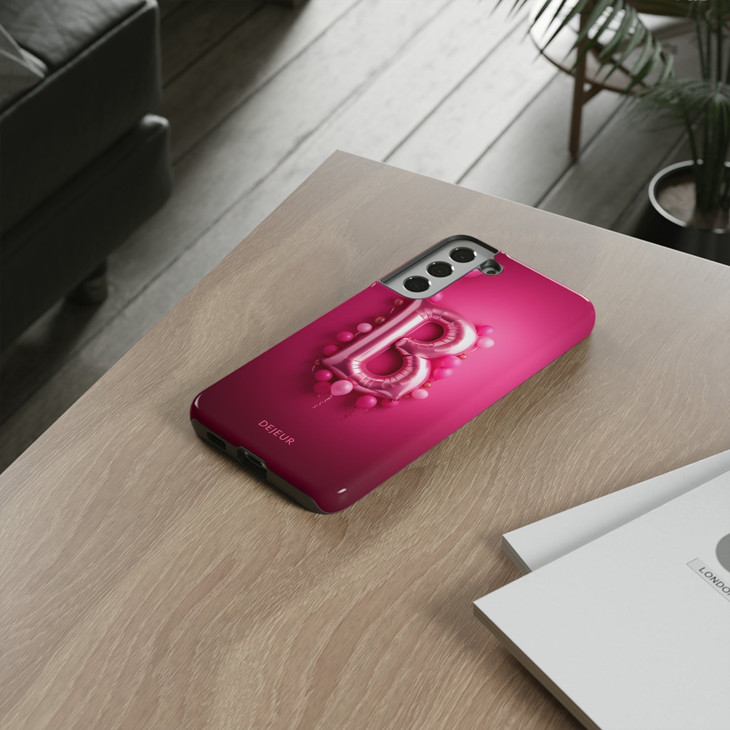 B Magenta Pink Balloons - Samsung Galaxy Tough Case