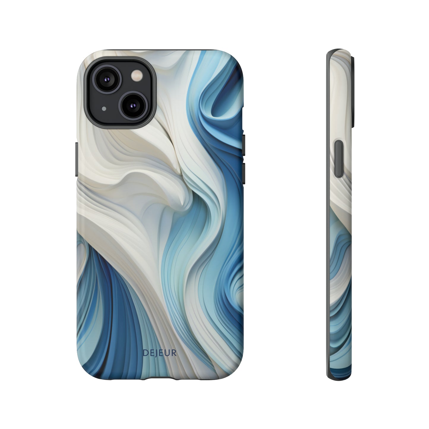 Blue Cream Ripple - iPhone Tough Case