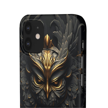 Golden Dark Owl - iPhone Snap Case