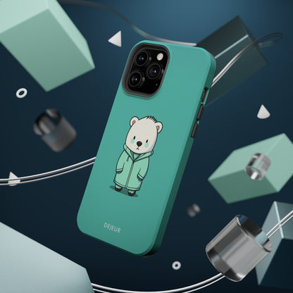 Aqua Coat Bear - iPhone MagSafe Tough Case