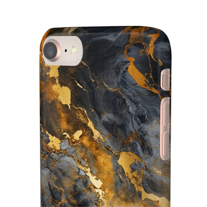 Platinum Gold Marble - iPhone Snap Case