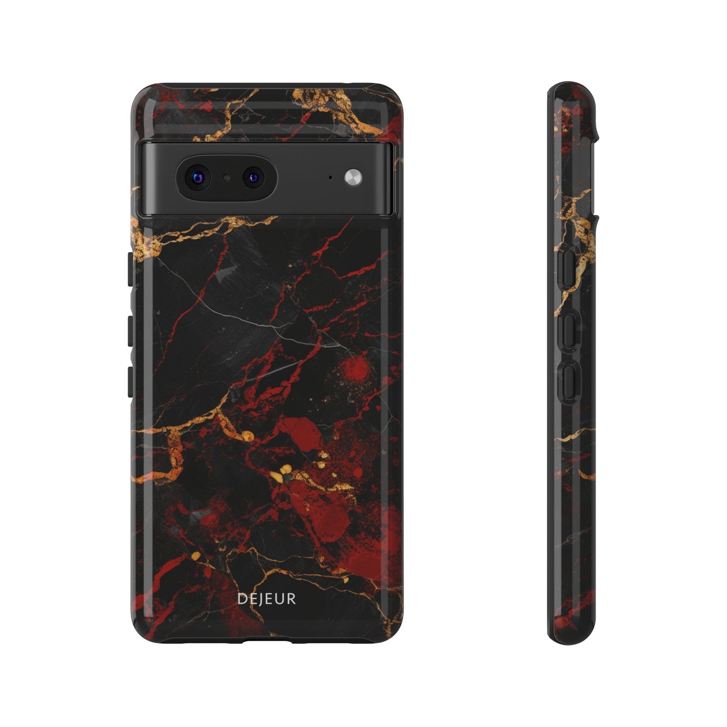 Dark Crimson Marble - Google Pixel Tough Case