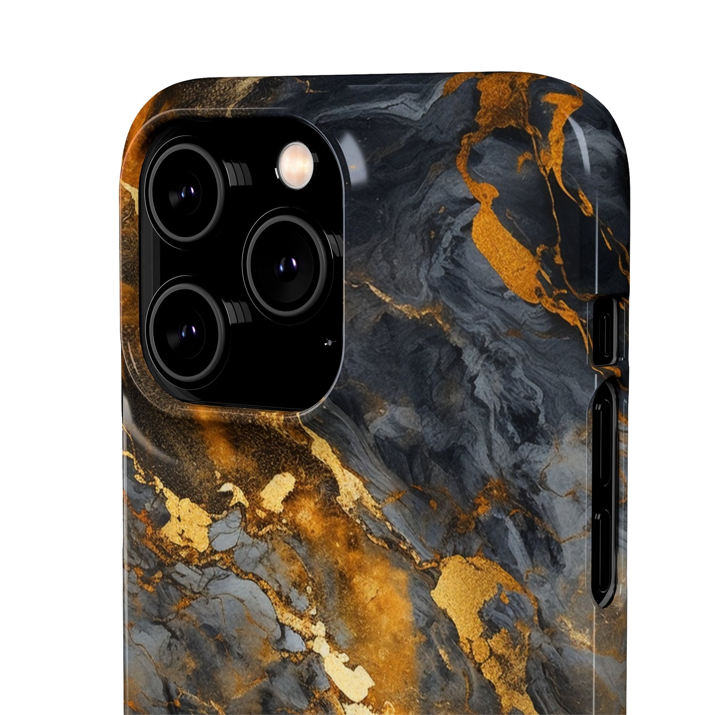 Platinum Gold Marble - iPhone Snap Case