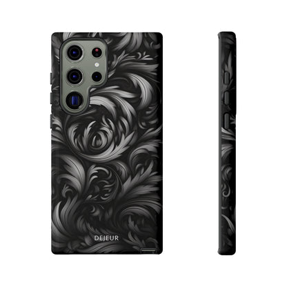 Dark Grey Floral - Samsung Galaxy Tough Case