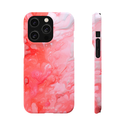 Rose Pink Marble - iPhone Snap Case