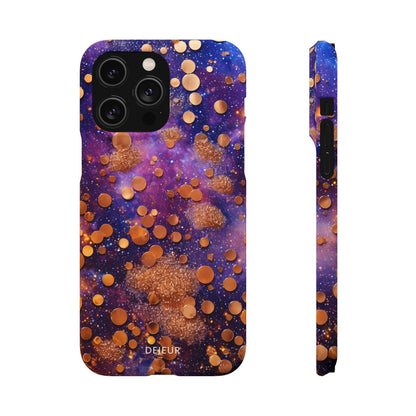 Cosmic Glitter Circles - iPhone Snap Case