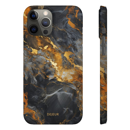 Platinum Gold Marble - iPhone Snap Case