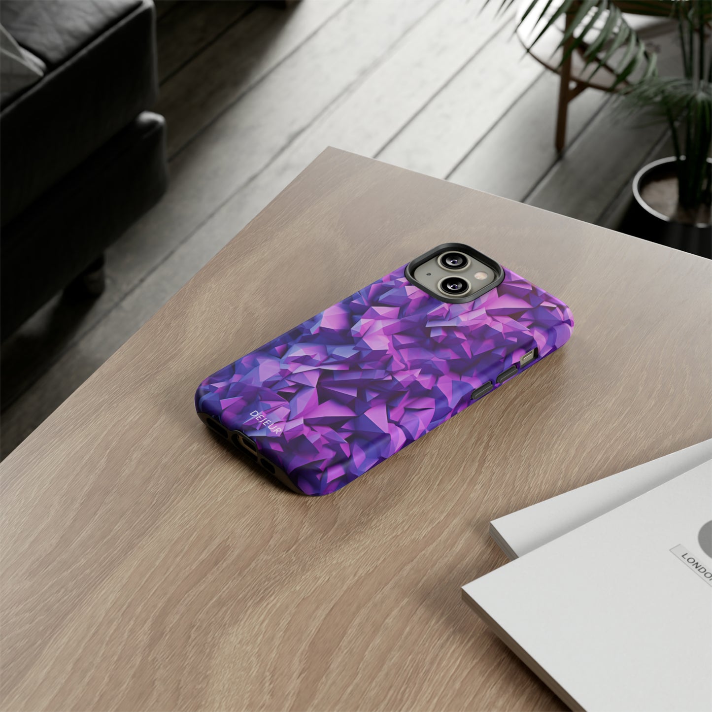 3D Purple Pattern - iPhone Tough Case