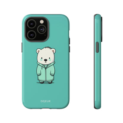 Aqua Coat Bear - iPhone Tough Case