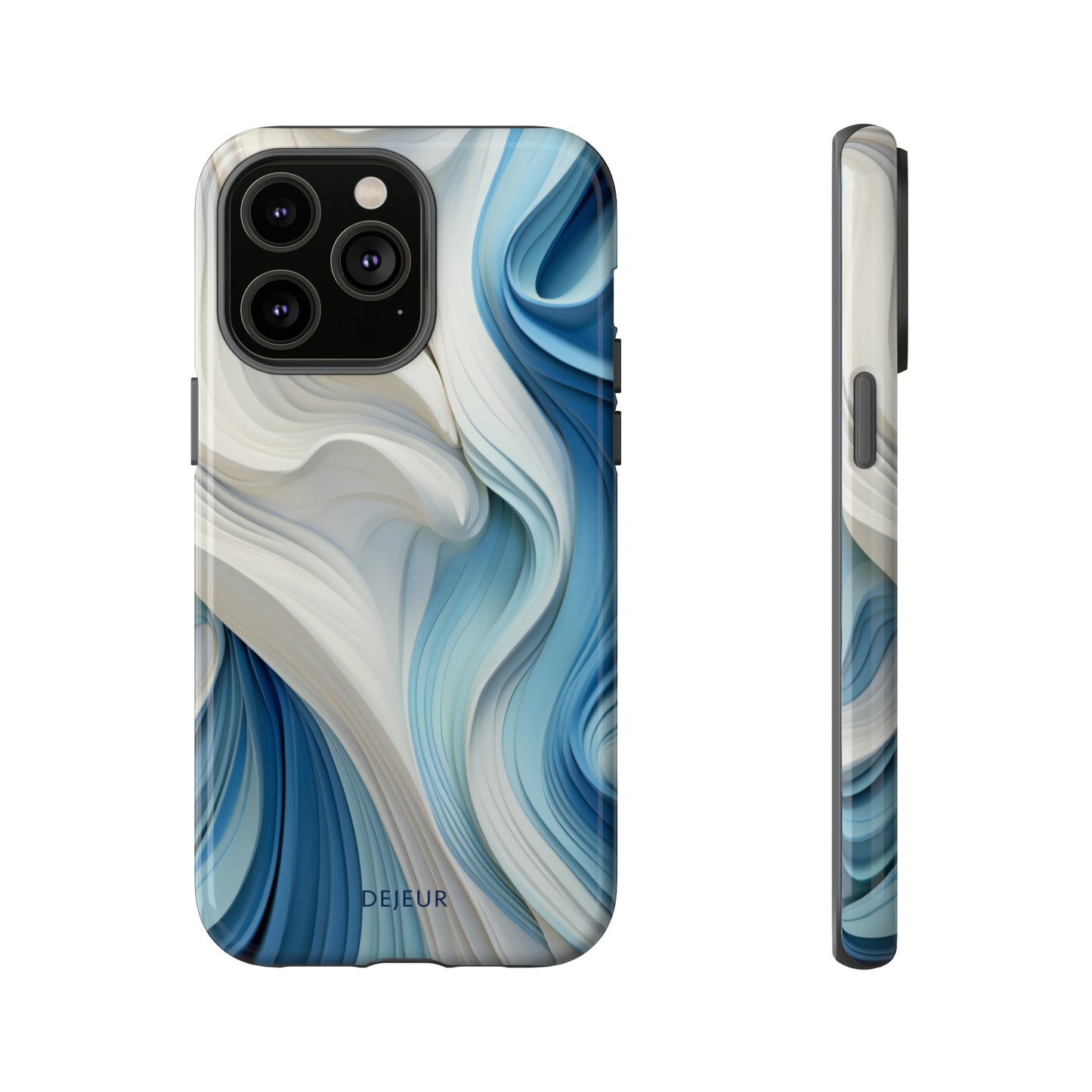 Blue Cream Ripple - iPhone Tough Case