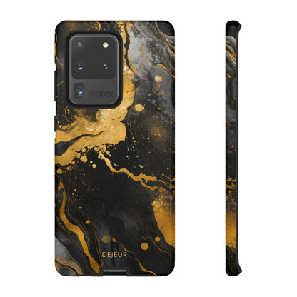 Gold & Black Marble - Samsung Galaxy Tough Case