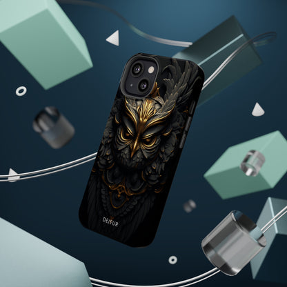 Golden Dark Owl - iPhone MagSafe Tough Case