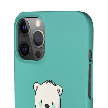 Aqua Coat Bear - iPhone Snap Case