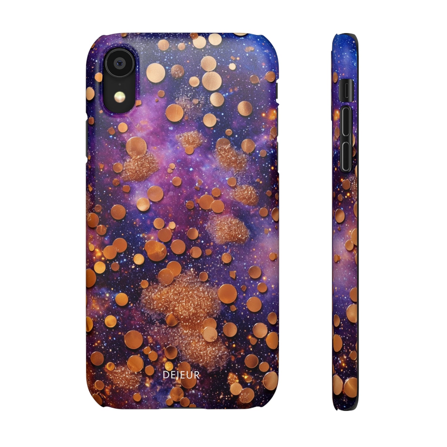 Cosmic Glitter Circles - iPhone Snap Case