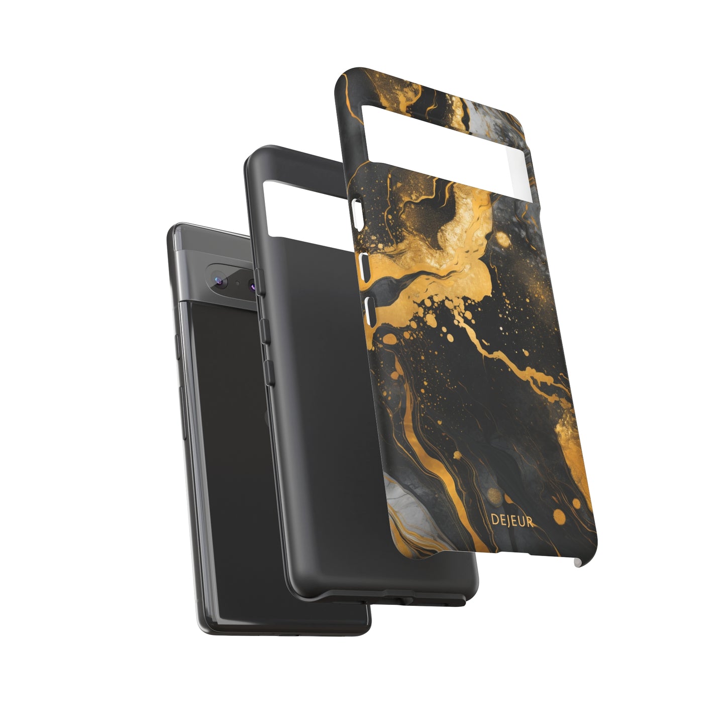 Gold & Black Marble - Google Pixel Tough Case