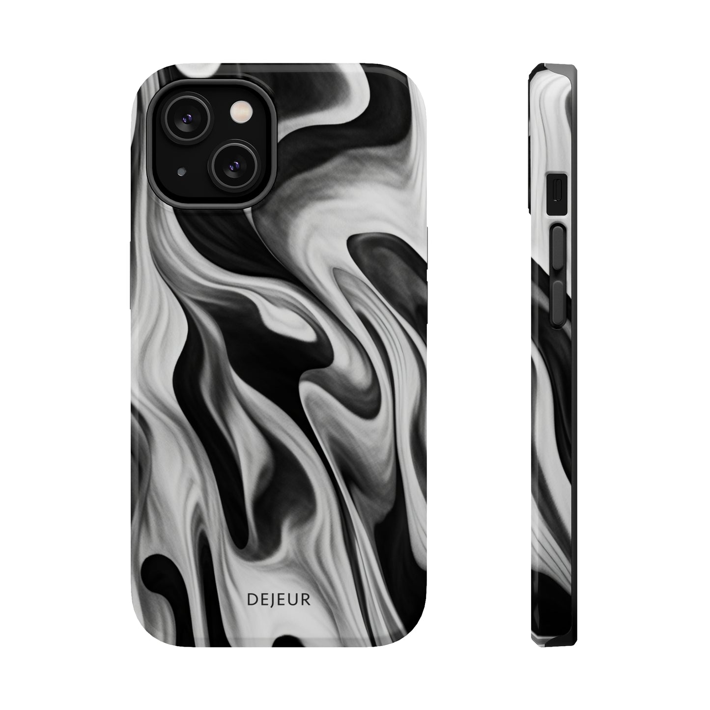 Misty Waves Monochrome - iPhone MagSafe Tough Case