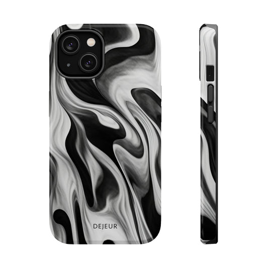 Misty Waves Monochrome - iPhone MagSafe Tough Case