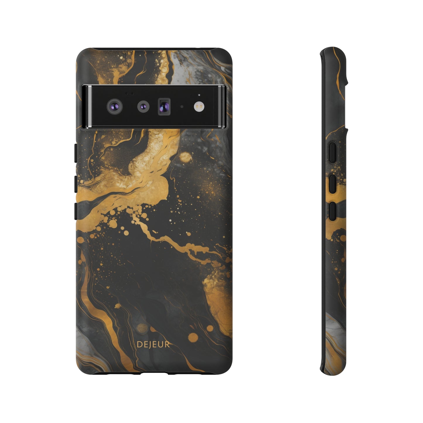 Gold & Black Marble - Google Pixel Tough Case