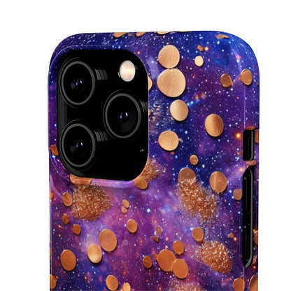 Cosmic Glitter Circles - iPhone Snap Case