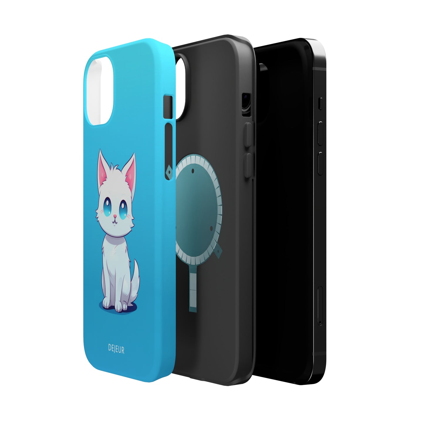 Blue Eyed Cutey Cat - iPhone MagSafe Tough Case