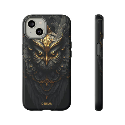 Golden Dark Owl - iPhone Tough Case