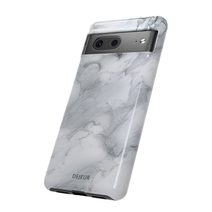 Platinum Silver Marble - Google Pixel Tough Case