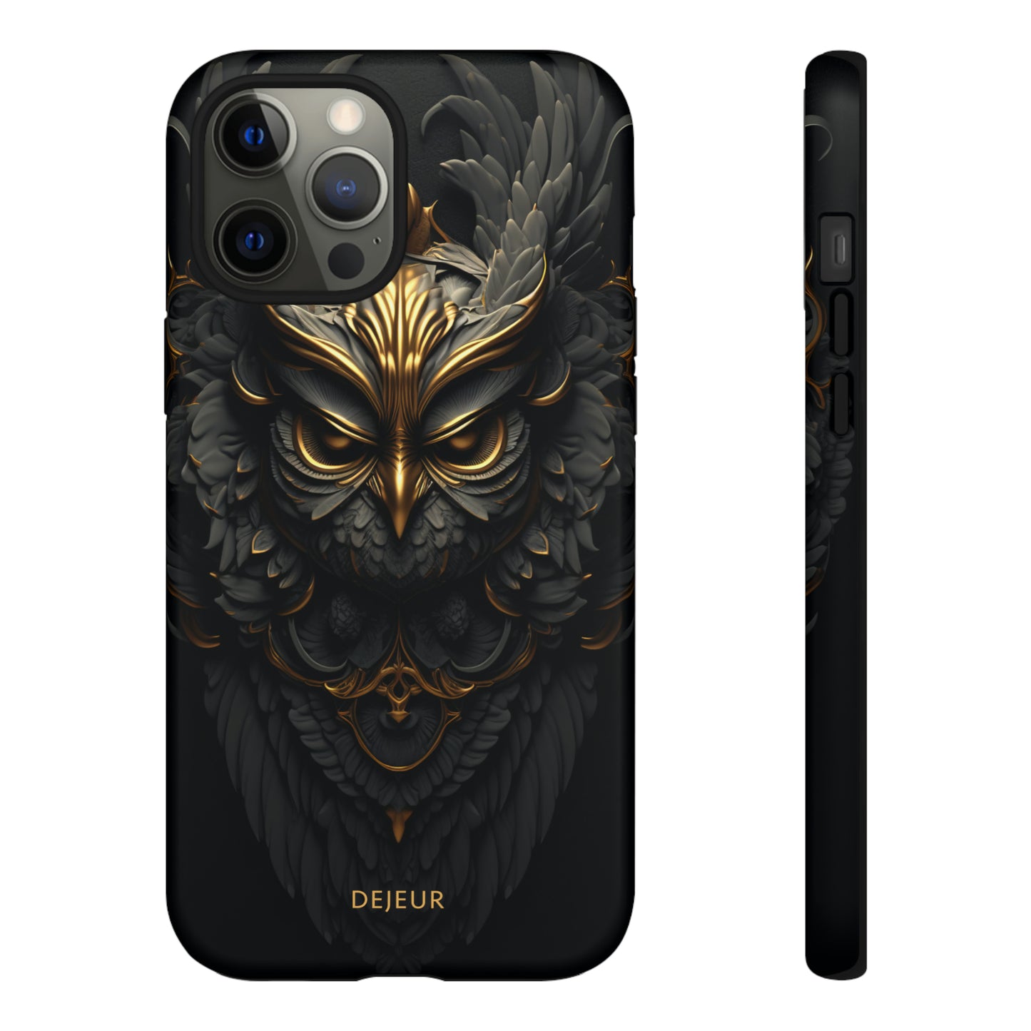 Golden Dark Owl - iPhone Tough Case