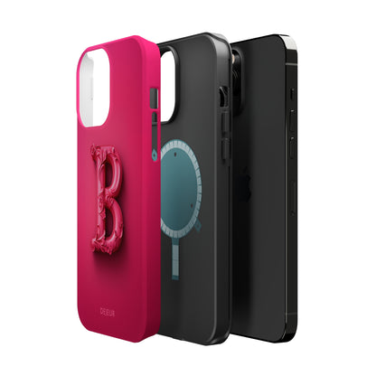 B Hot Pink - iPhone MagSafe Tough Case