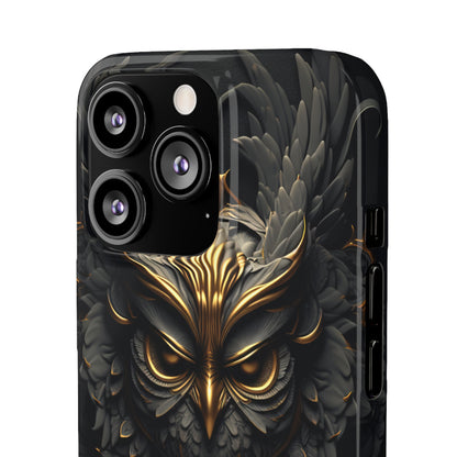 Golden Dark Owl - iPhone Snap Case