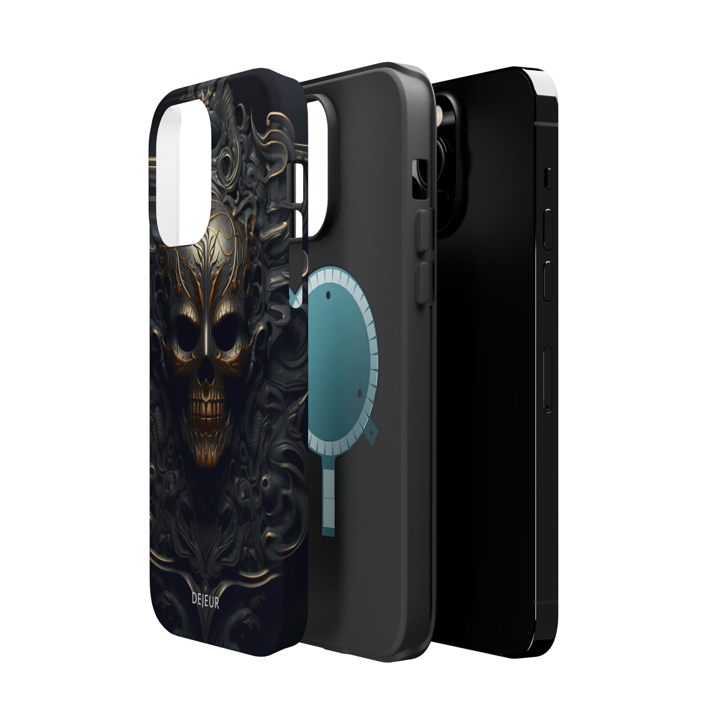 Dark Bronze Skull - iPhone MagSafe Tough Case