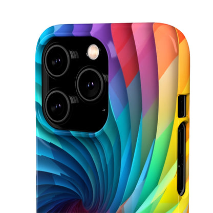 Rainbow Spiral - iPhone Snap Case