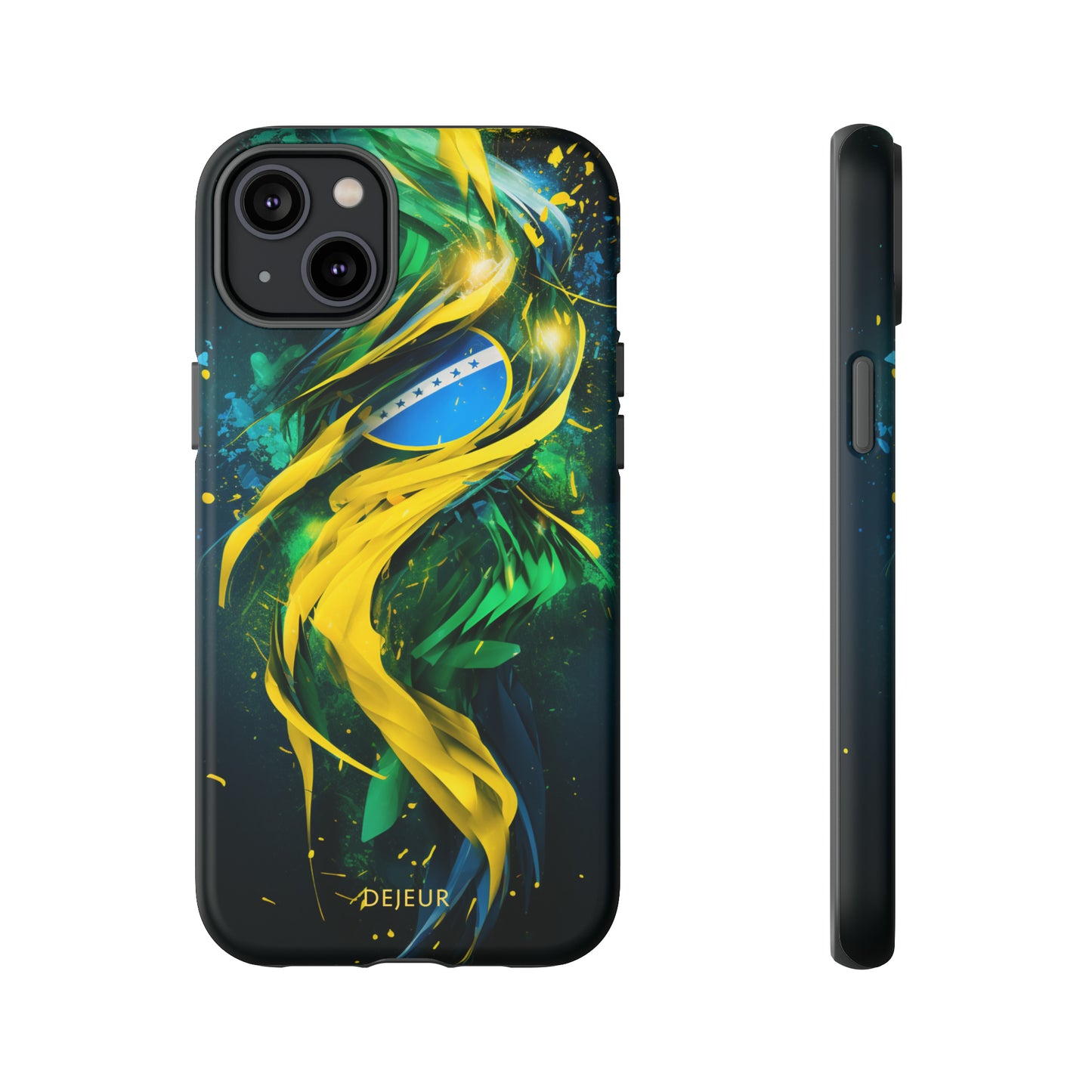 Brazil Splatter Design - iPhone Tough Case