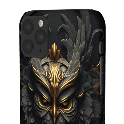 Golden Dark Owl - iPhone Snap Case