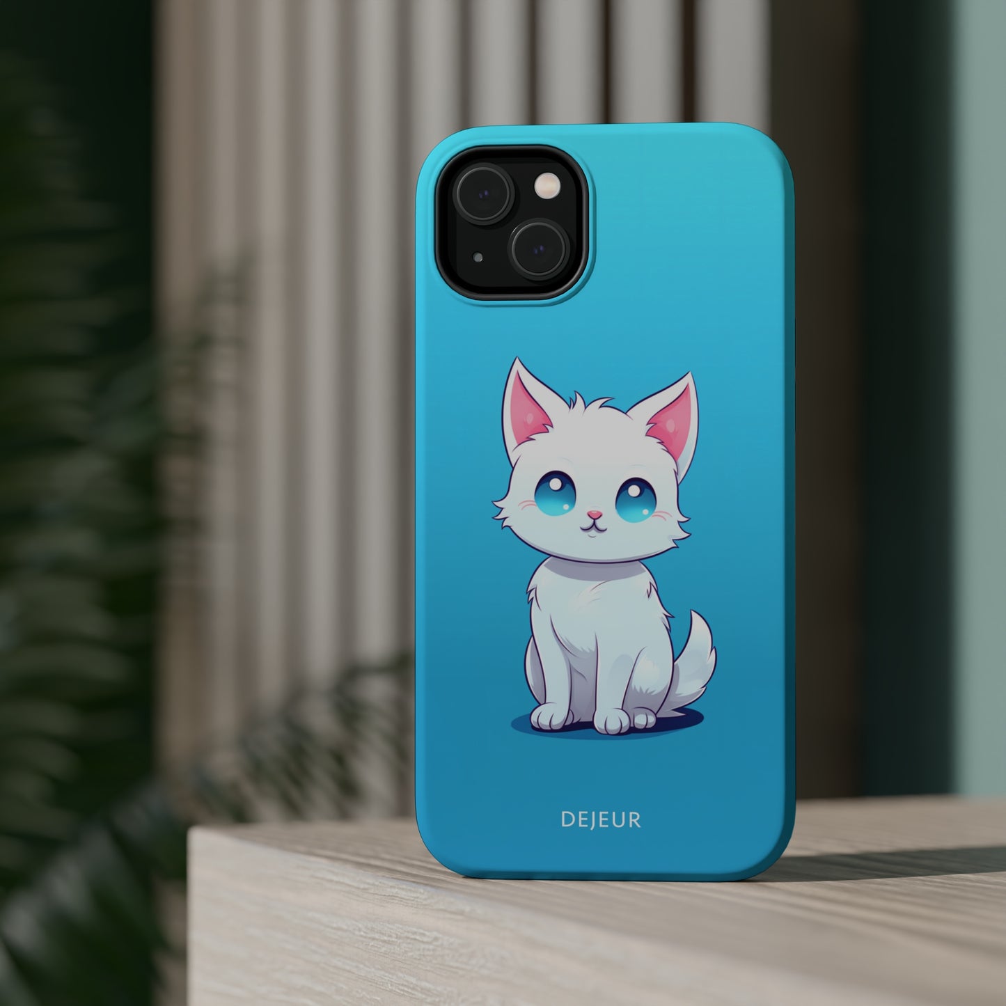 Blue Eyed Cutey Cat - iPhone MagSafe Tough Case