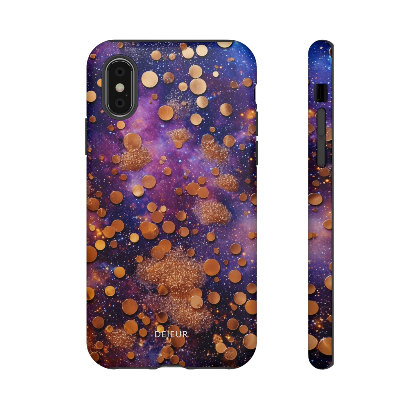 Cosmic Glitter Circles - iPhone Tough Case