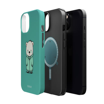 Aqua Coat Bear - iPhone MagSafe Tough Case